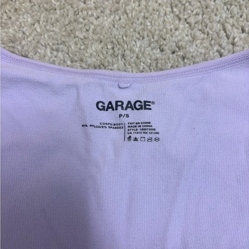Garage Lavender Ribbed Top - Picture 2 of 3